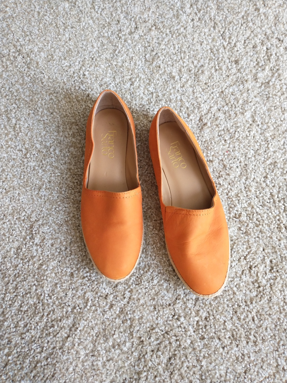 Franco Sarto Women's Orange Slip-On Loafers